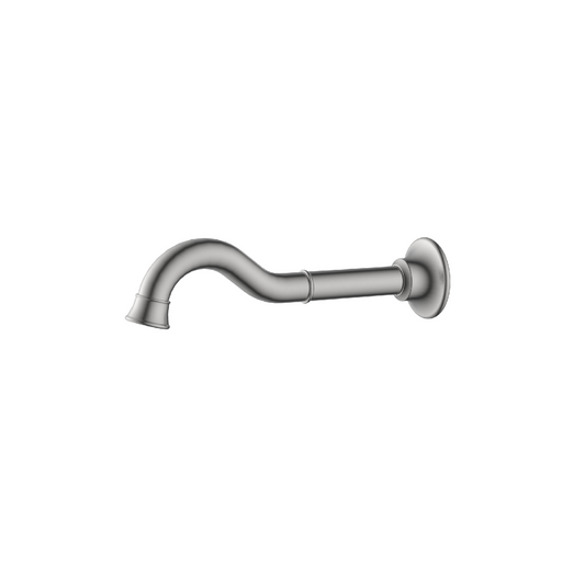 MELA - ANTIK Wall Spout Brushed Nickel