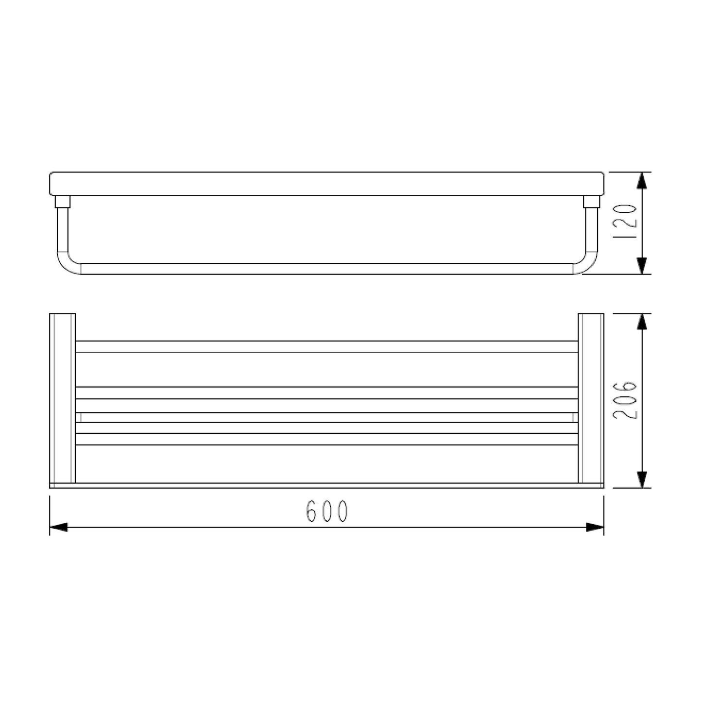 MELA - FLOVA Bath Towel Shelf Black