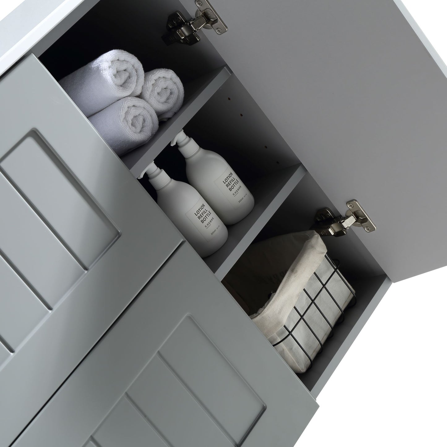 MELA - HAMPTON 1200 Matt Grey Wall Hung Vanity with Door & Drawers