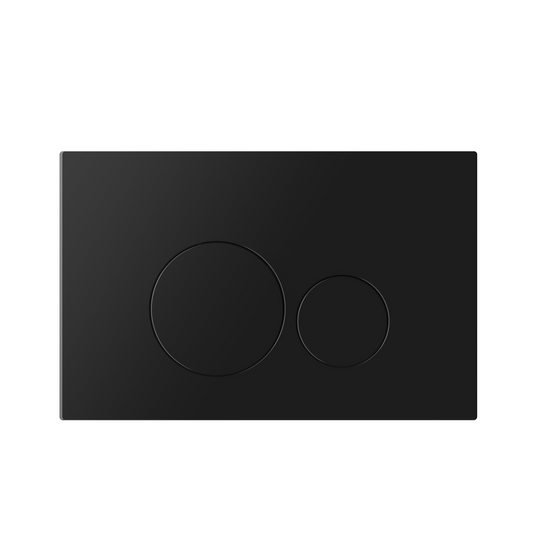 MELA - In Wall Toilet Button Round Black