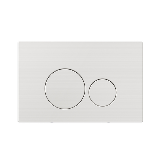 MELA - In Wall Toilet Button Round Brushed Nickel