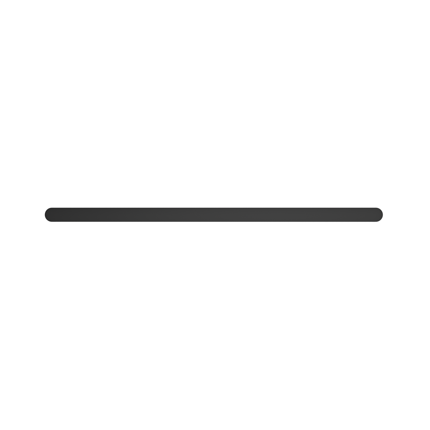 MELA - PALCO/RONDO 600 Single Towel Rail Black