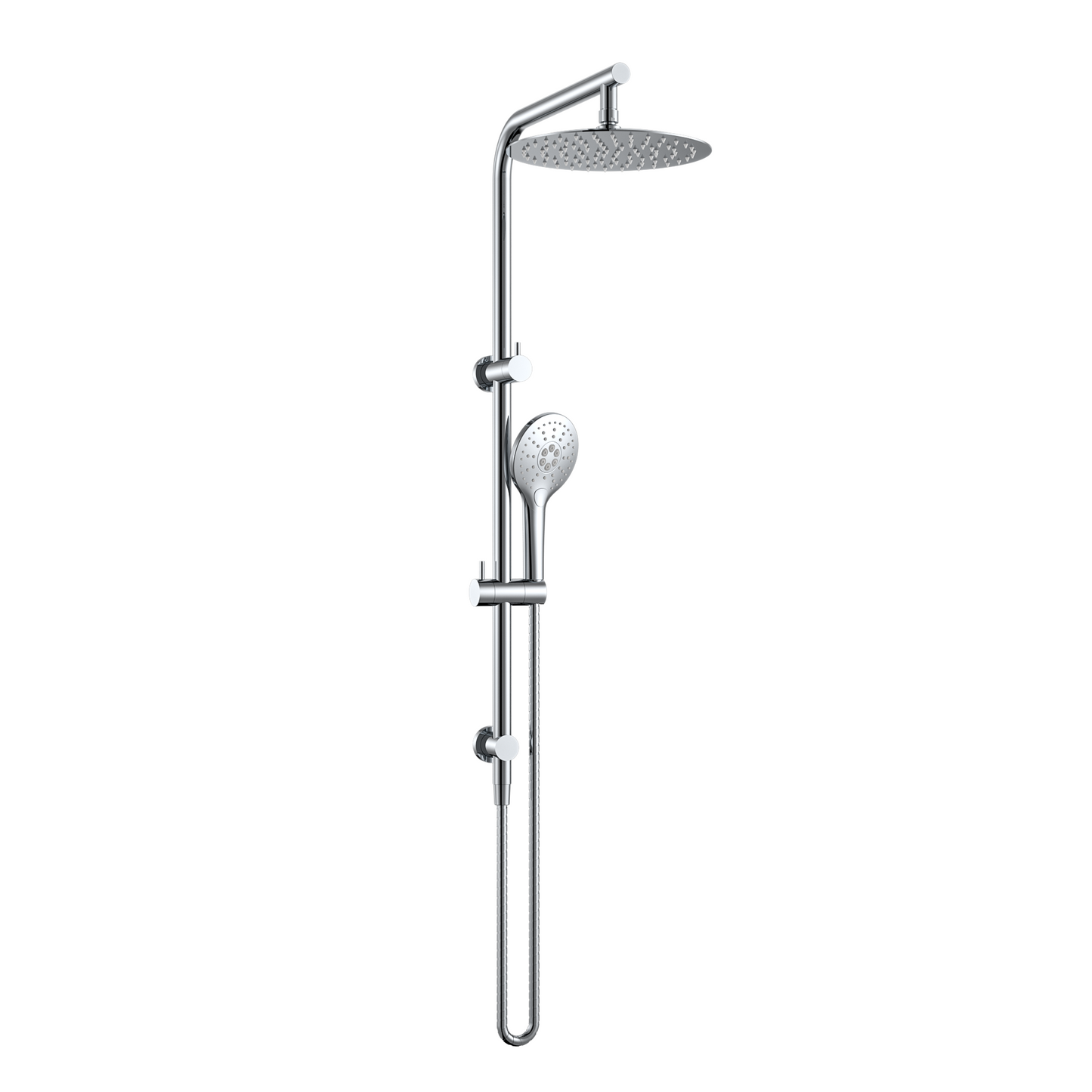 MELA - PALCO/RONDO Twin Combo Shower Set with Rail Chrome