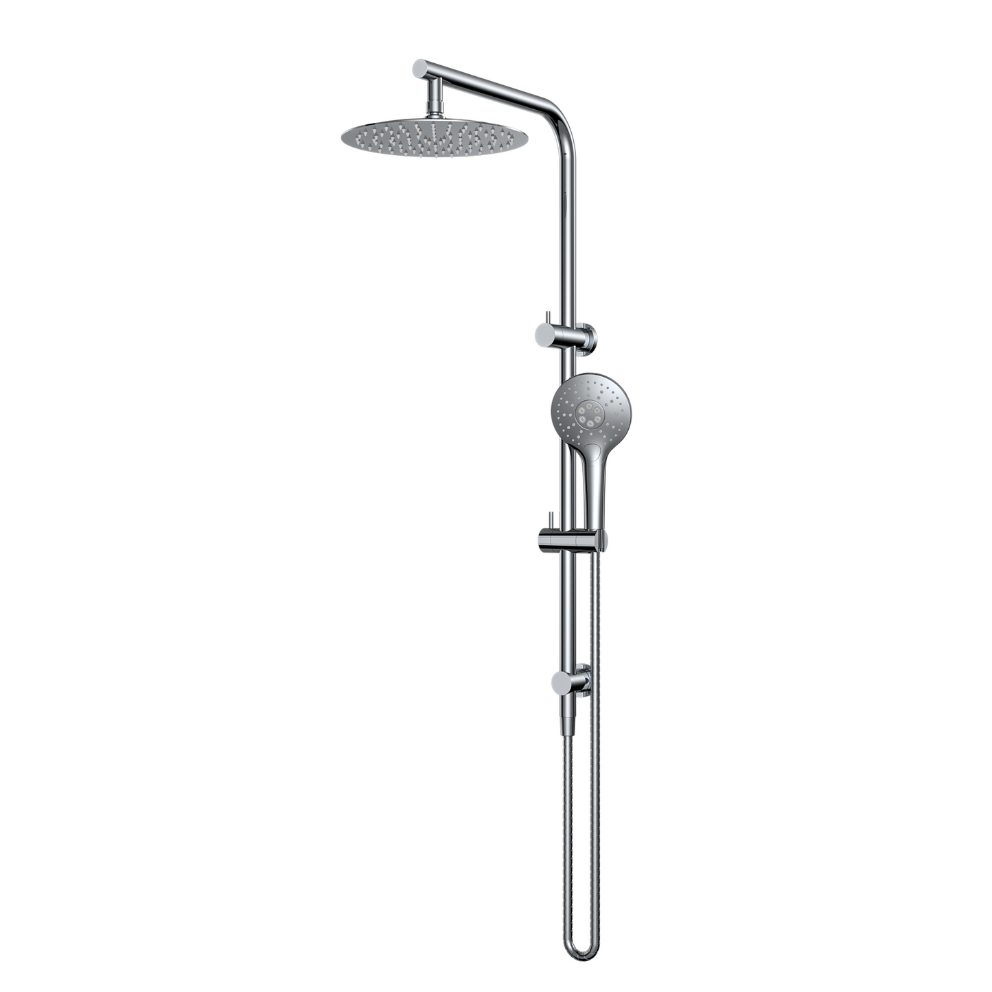 MELA - PALCO/RONDO Twin Combo Shower Set with Rail Chrome