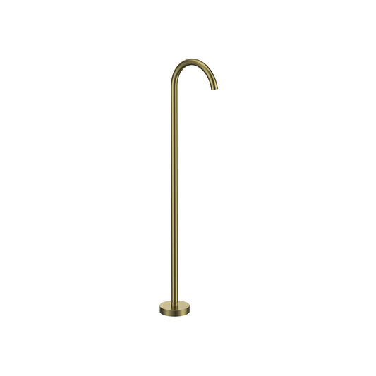 MELA - PALCO/RONDO Free Standing Bath Spout Brushed Brass
