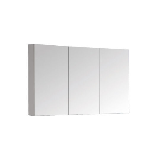 MELA - PORTER 1200 Gloss White Mirror Cabinet