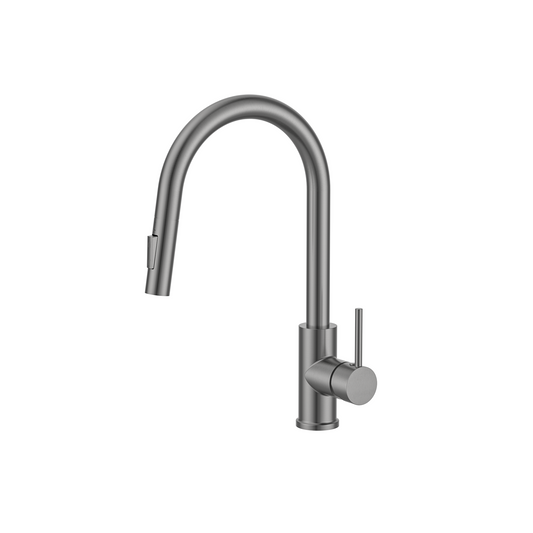 MELA - RONDO Pull Out Sink Mixer Brushed Nickel