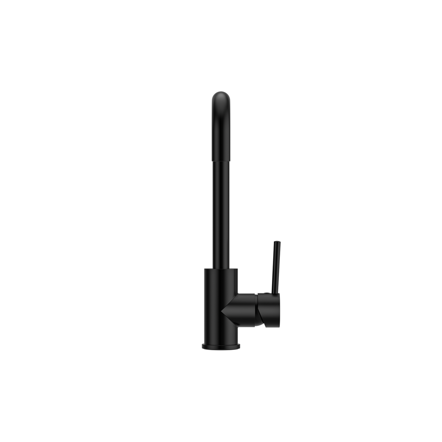 MELA - RONDO Square Gooseneck Sink Mixer Black