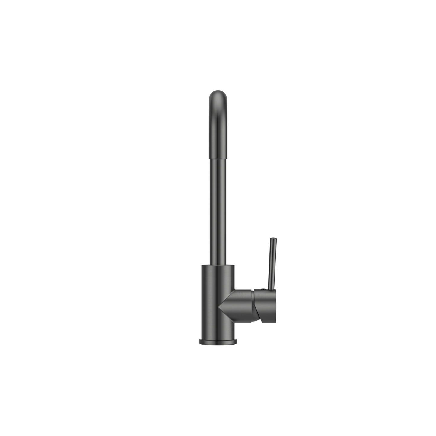 MELA - RONDO Square Gooseneck Sink Mixer Gun Metal