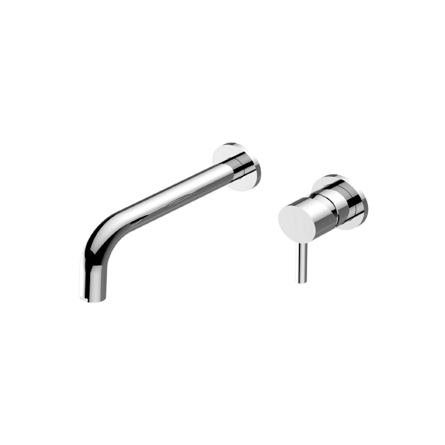 MELA - RONDO Wall Spout and Wall Mixer Set