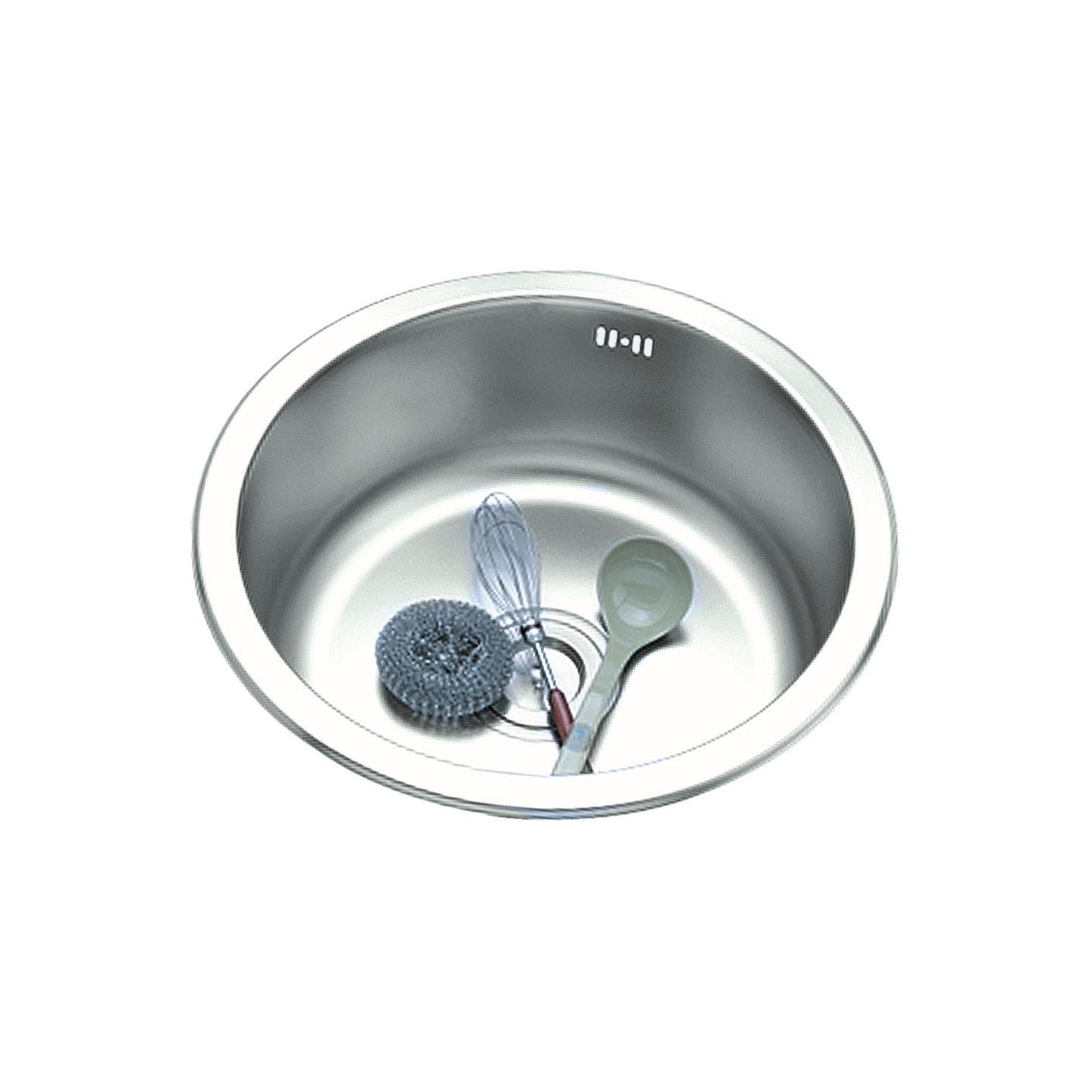 MELA - TRITON 430 Stainless Steel Sink Round- Polish