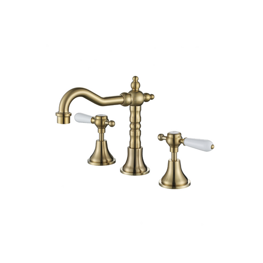 Modern National - Bordeaux Basin Set 1/4 Turn Brushed Bronze