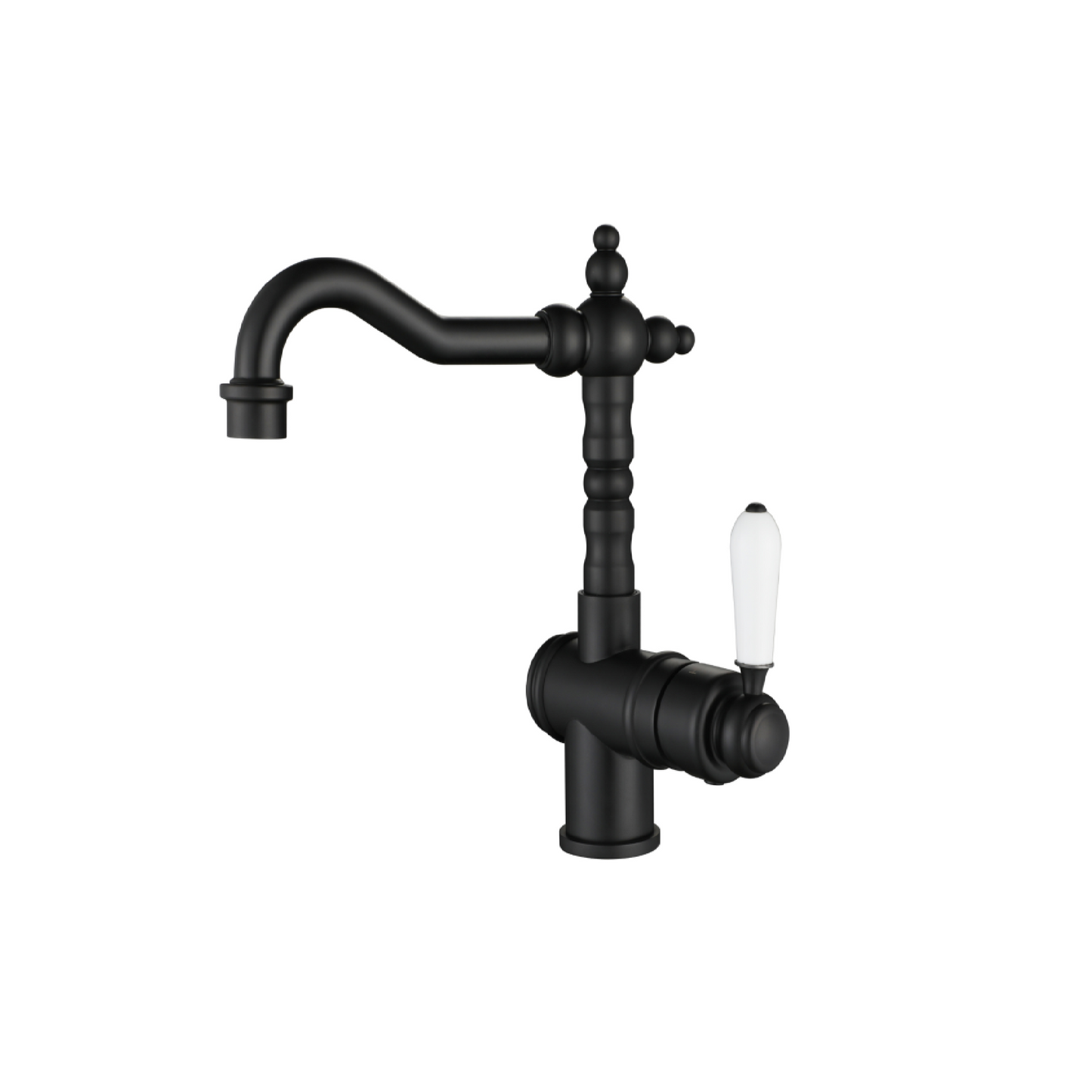 MODERN NATIONAL - BORDEAUX High Rise Basin Mixer Matt Black