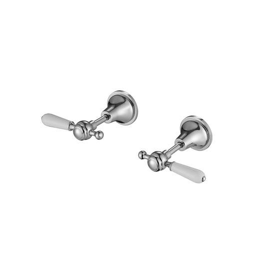 Modern National - Bordeaux Wall Tops 1/4 Turn Chrome