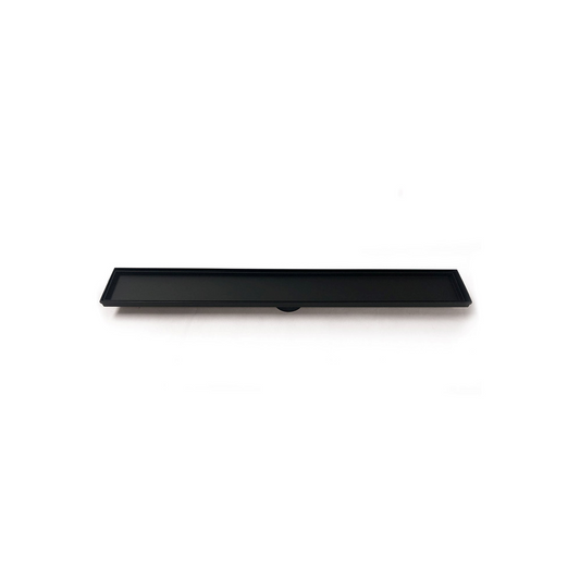 RADIANT - 600 LINEAR TILE INSERT FLOOR GRATE MATT BLACK