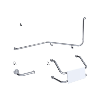CONSERV 116 combination set with hygienic seal in polish supreme finish available at Bathroom City Perth