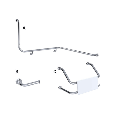 CONSERV 116 combination set with hygienic seal in polish supreme finish available at Bathroom City Perth