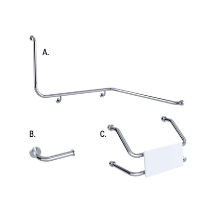 CONSERV - Accessible Sanitary Facilities 116 Combination Set Hygienic Seal Polish Supreme - UAT Accessories - from our - Conserv - supplier–available at Bathroom City Perth