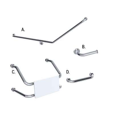 CONSERV 877 combination set with hygienic seal in polish supreme finish available at Bathroom City Perth