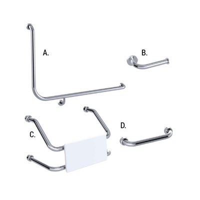CONSERV 966 combination set with hygienic seal in polish supreme finish available at Bathroom City Perth