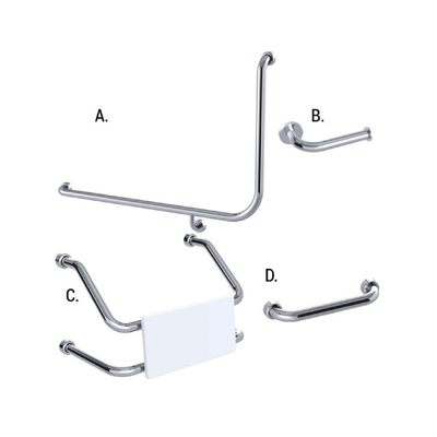 CONSERV 966 combination set with hygienic seal in polish supreme finish available at Bathroom City Perth