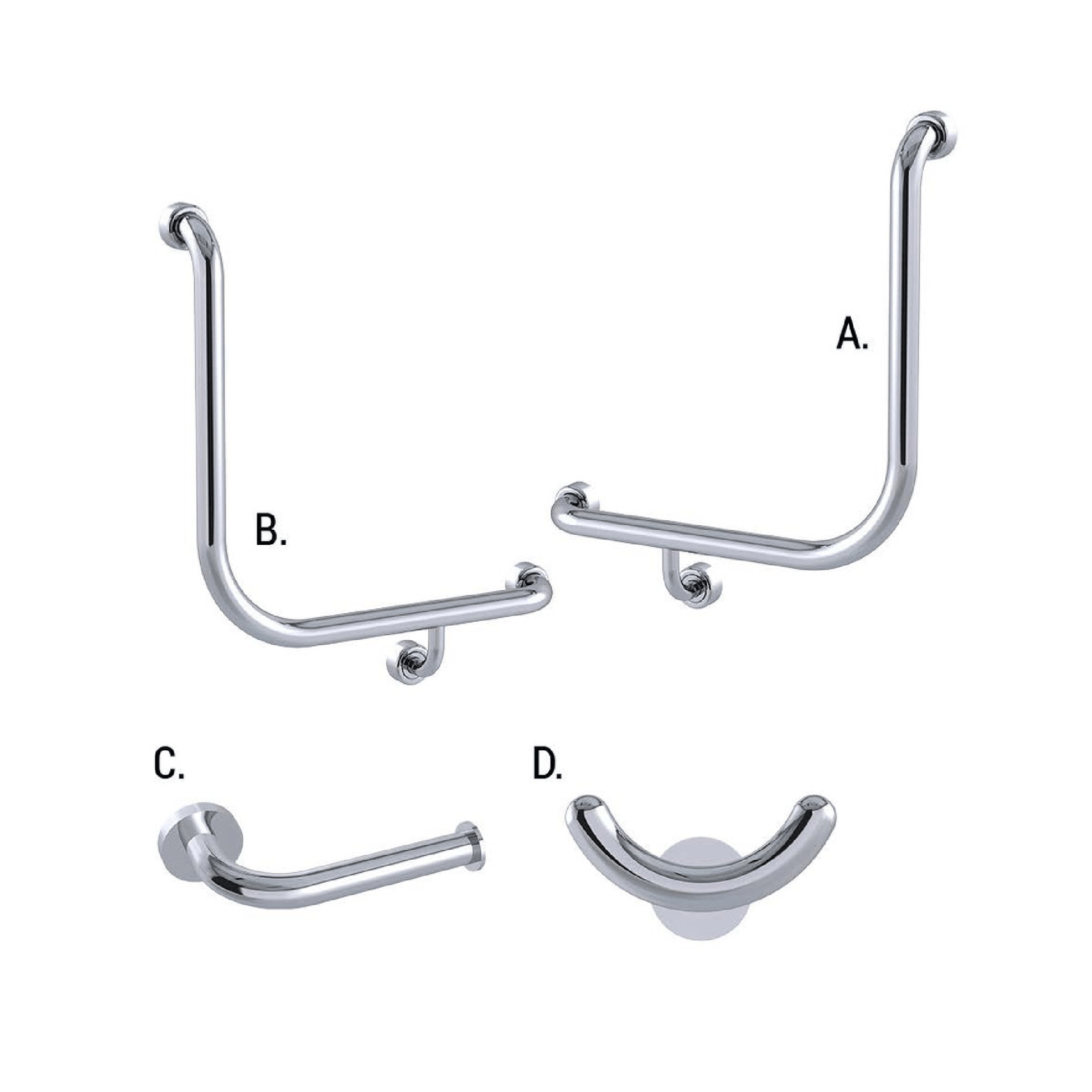 CONSERV - Ambulant Accessible Sanitary Compartment 454 Combination Set Hygienic Seal Polish Supreme - UAT Accessories - from our - Conserv - supplier–available at Bathroom City Perth