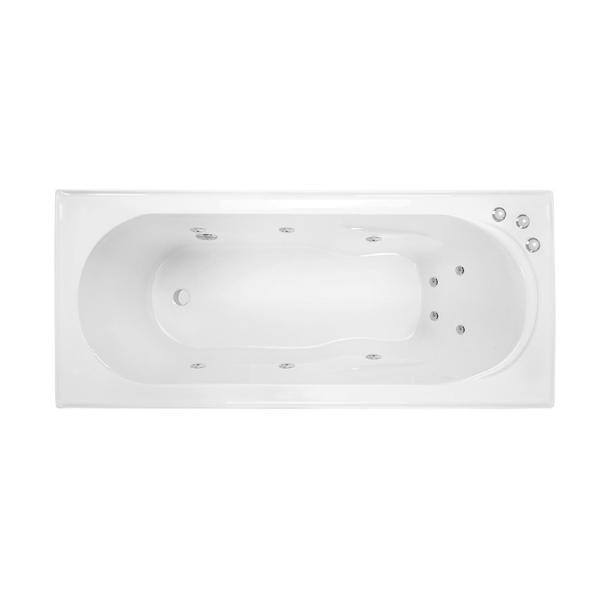 DECINA - Adatto 1650 Santai 10 - Jet Spa Bath - Spa Bath - from our - Decina - supplier–available at Bathroom City Perth