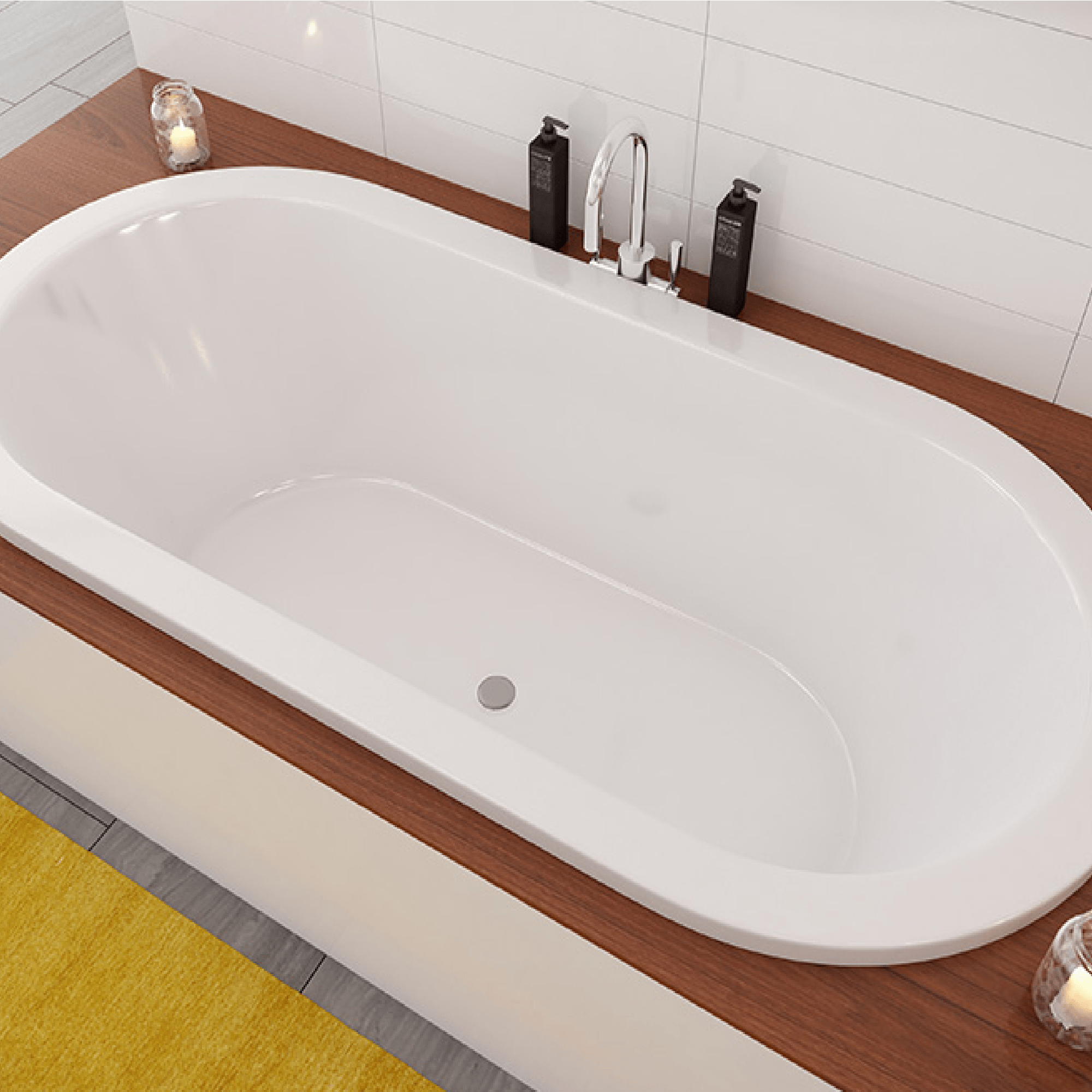 DECINA - Caval 1800 Island Bath - Baths - from our - Decina - supplier–available at Bathroom City Perth