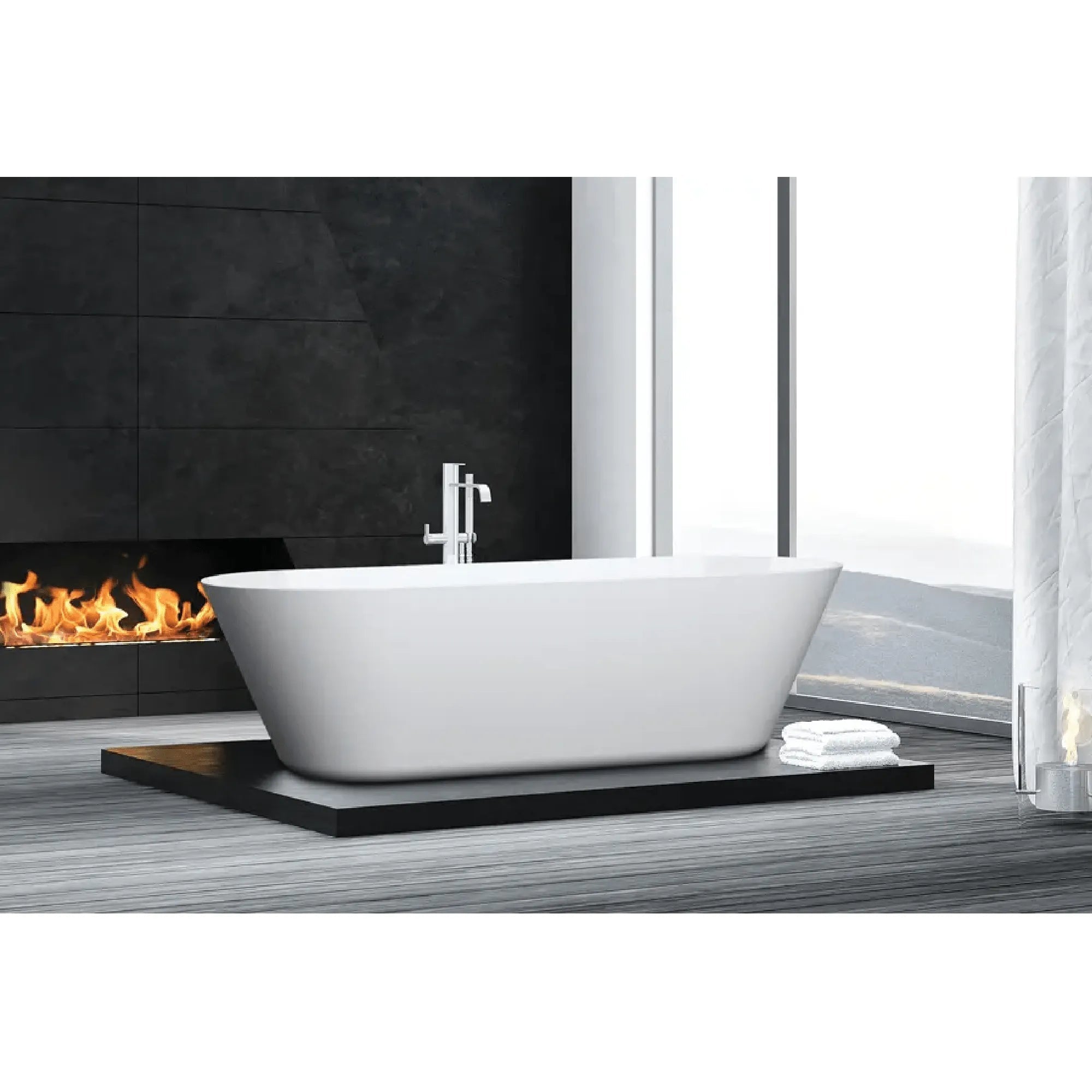 DECINA - Elinea 1790 Freestanding Bath-Baths-from our-Decina-supplier–available at Bathroom City Perth