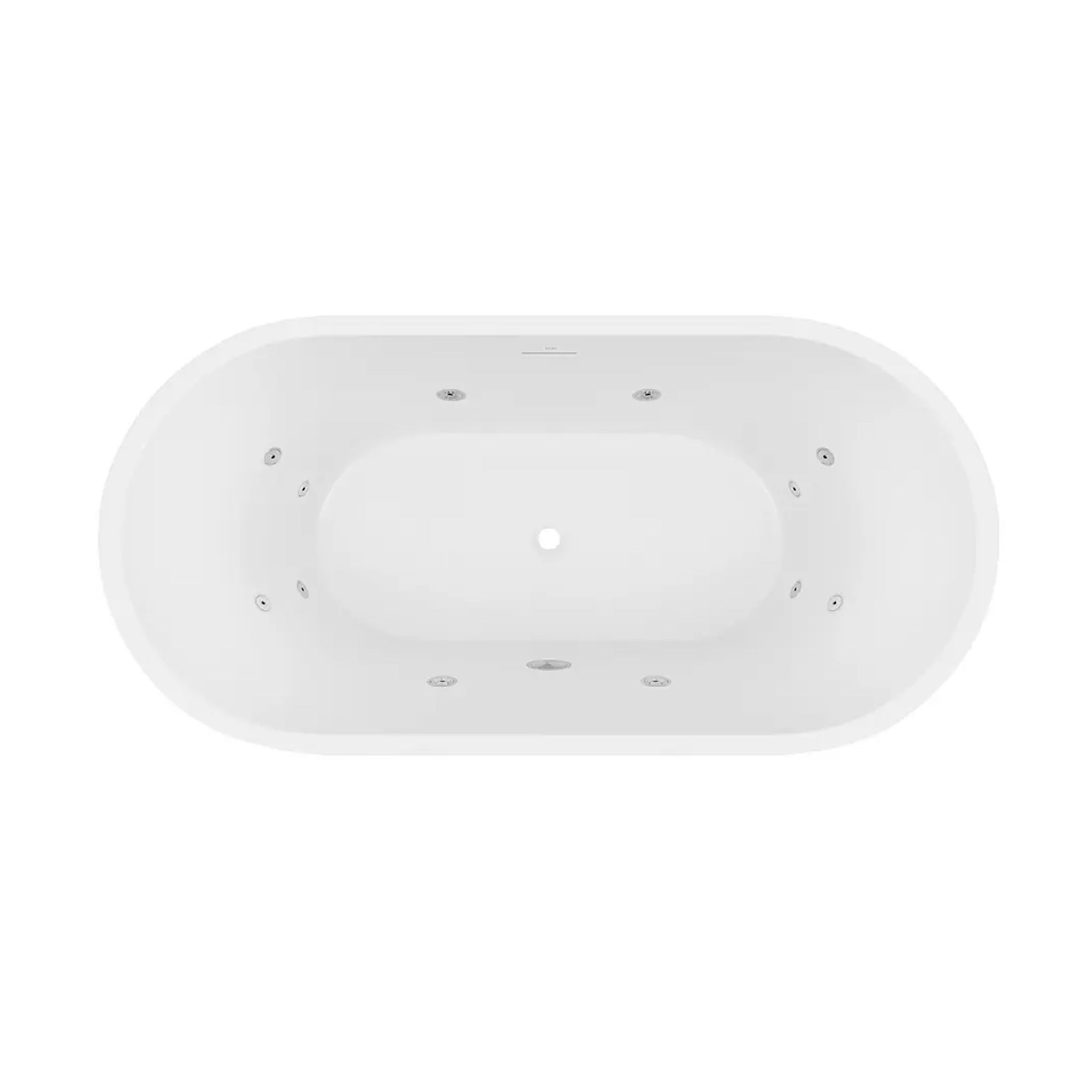 DECINA - Elisi 1700 Freestanding Spa Bath 12 - Jets with Integrated Overflow - Spa Bath - from our - Decina - supplier–available at Bathroom City Perth