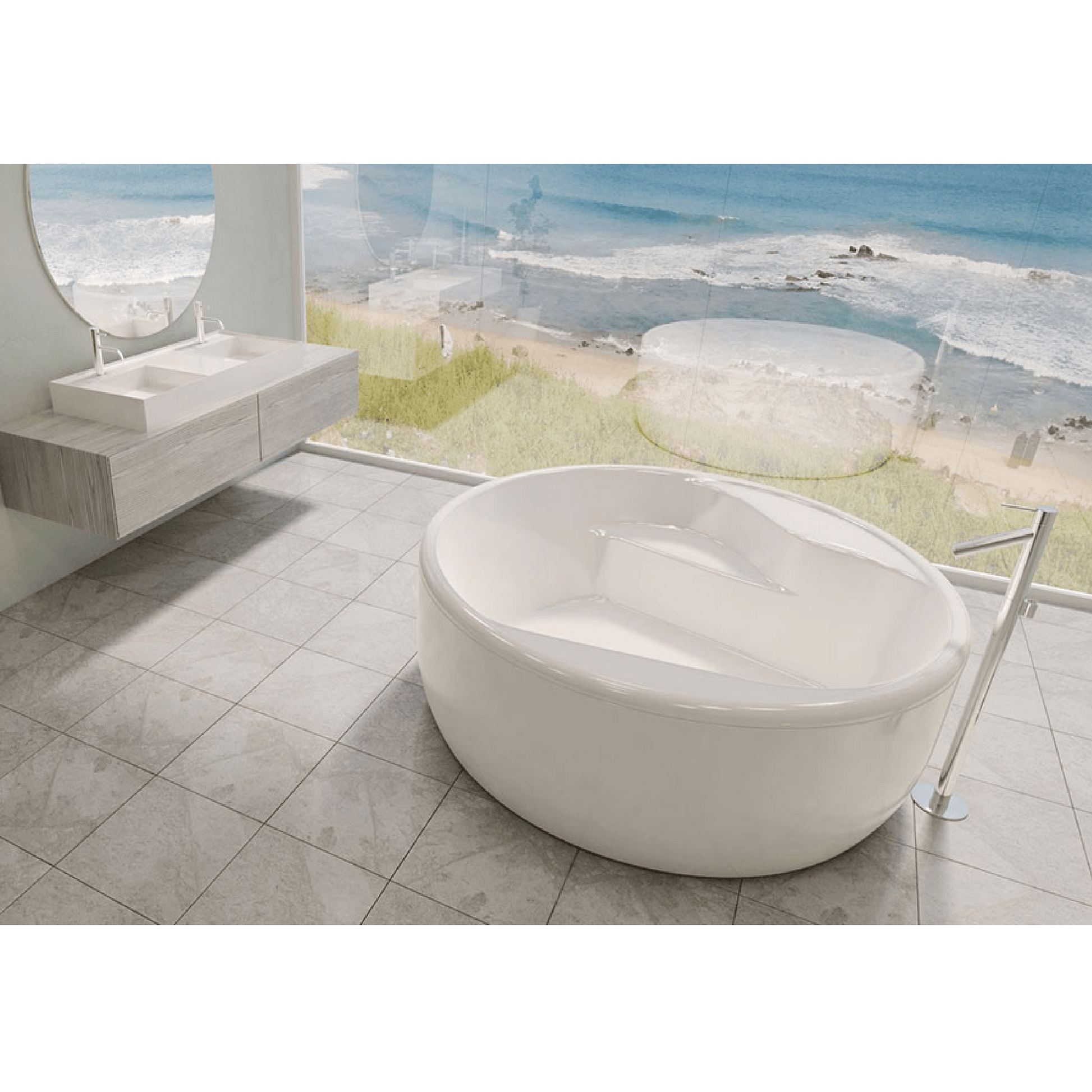 DECINA - Orion 1570 Freestanding Bath - Baths - from our - Decina - supplier–available at Bathroom City Perth