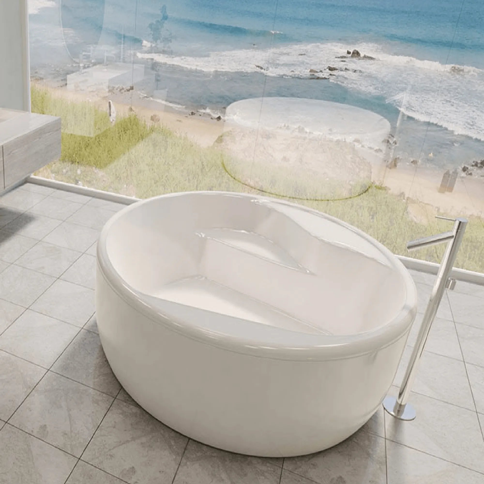 DECINA - Orion 1570 Freestanding Bath-Baths-from our-Decina-supplier–available at Bathroom City Perth