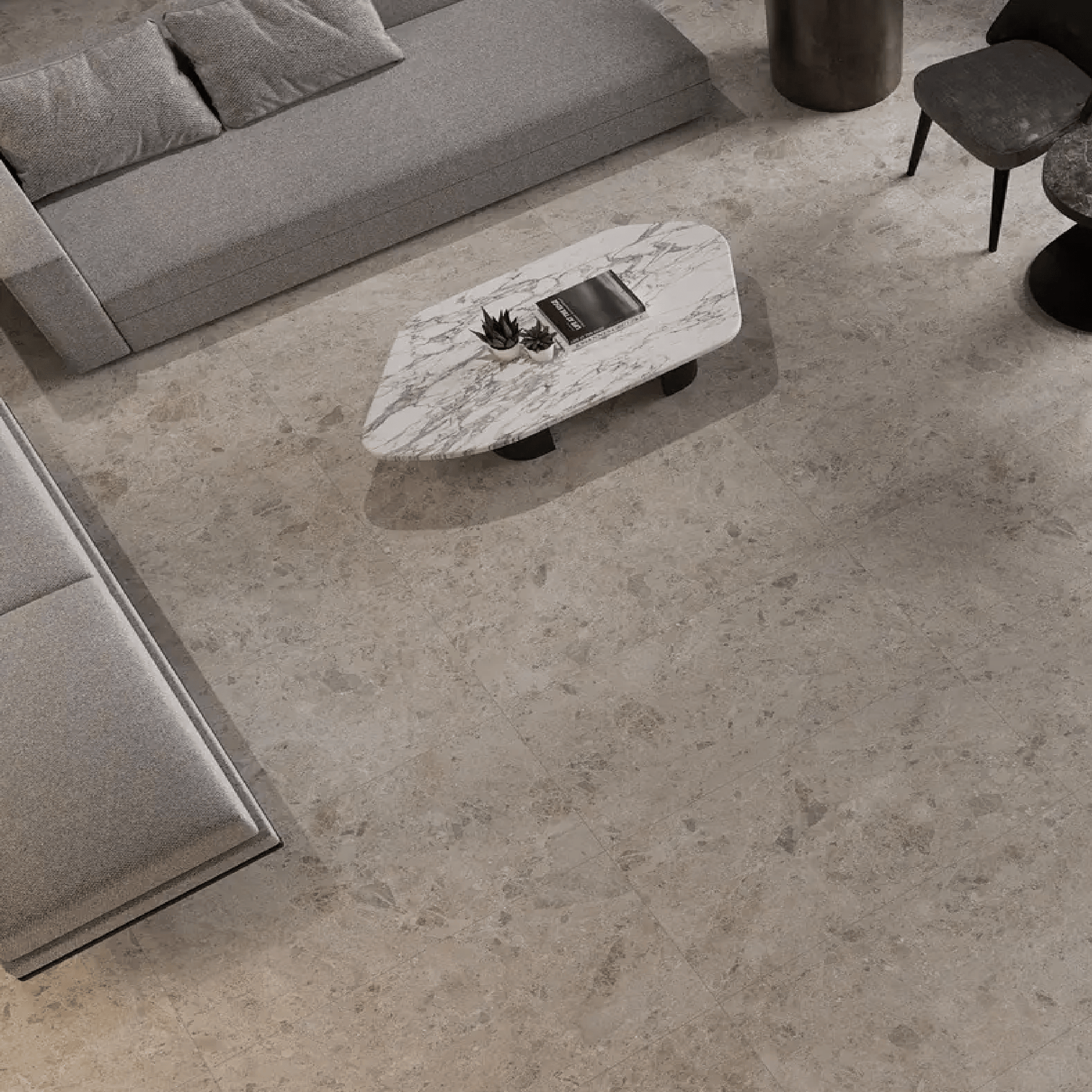 EAST WEST CERAMICS - Brezza Stone 600x600mm Matt - Tiles - from our - East West Ceramics - supplier–available at Bathroom City Perth