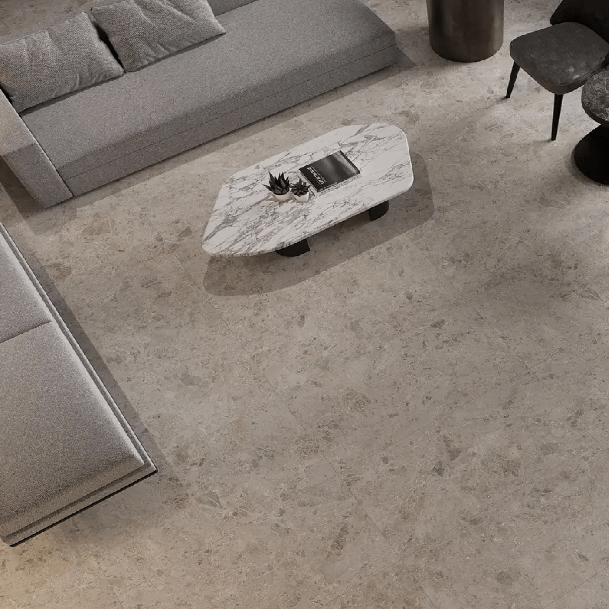 EAST WEST CERAMICS - Brezza Stone 600x600mm Matt - Tiles - from our - East West Ceramics - supplier–available at Bathroom City Perth