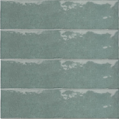 EAST WEST CERAMICS - Bricks Aqua 60x246mm Gloss - Tiles - from our - East West Ceramics - supplier–available at Bathroom City Perth