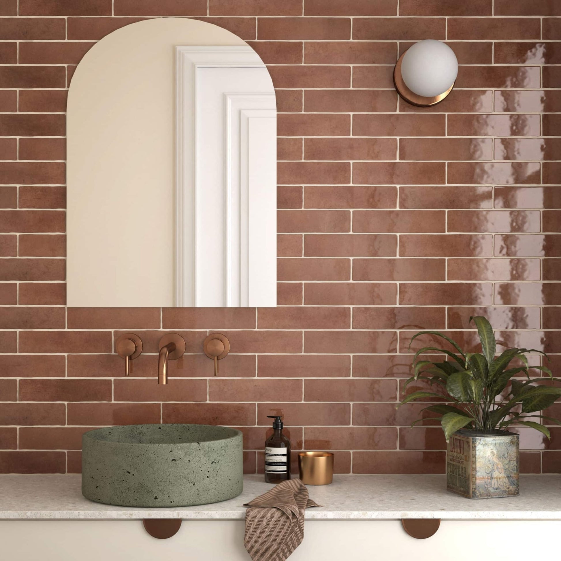 EAST WEST CERAMICS - Bricks Mattone 60x246mm Gloss - Tiles - from our - East West Ceramics - supplier–available at Bathroom City Perth