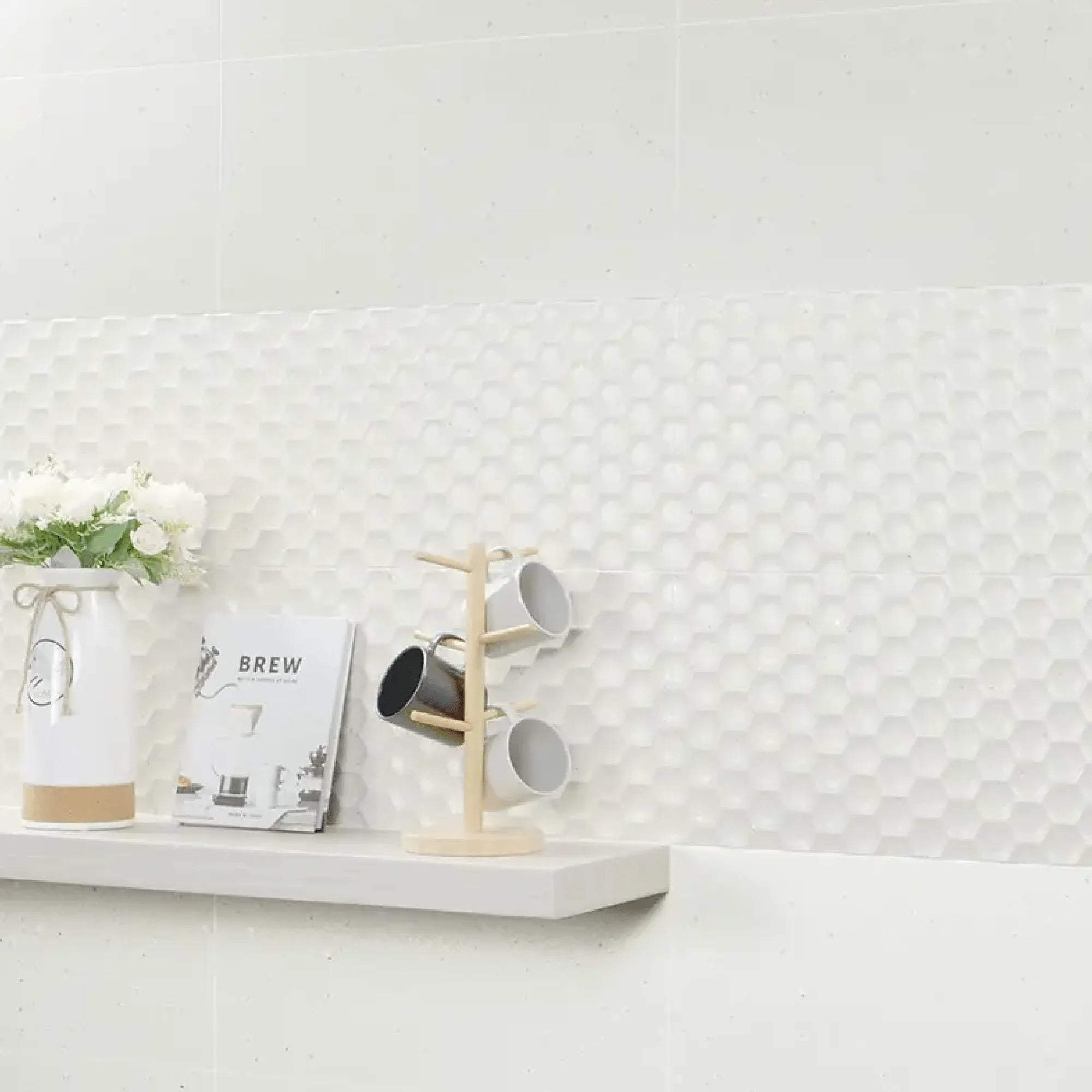 EAST WEST CERAMICS - D Matera Avorio 300x600mm Gloss-Tiles-from our-East West Ceramics-supplier–available at Bathroom City Perth