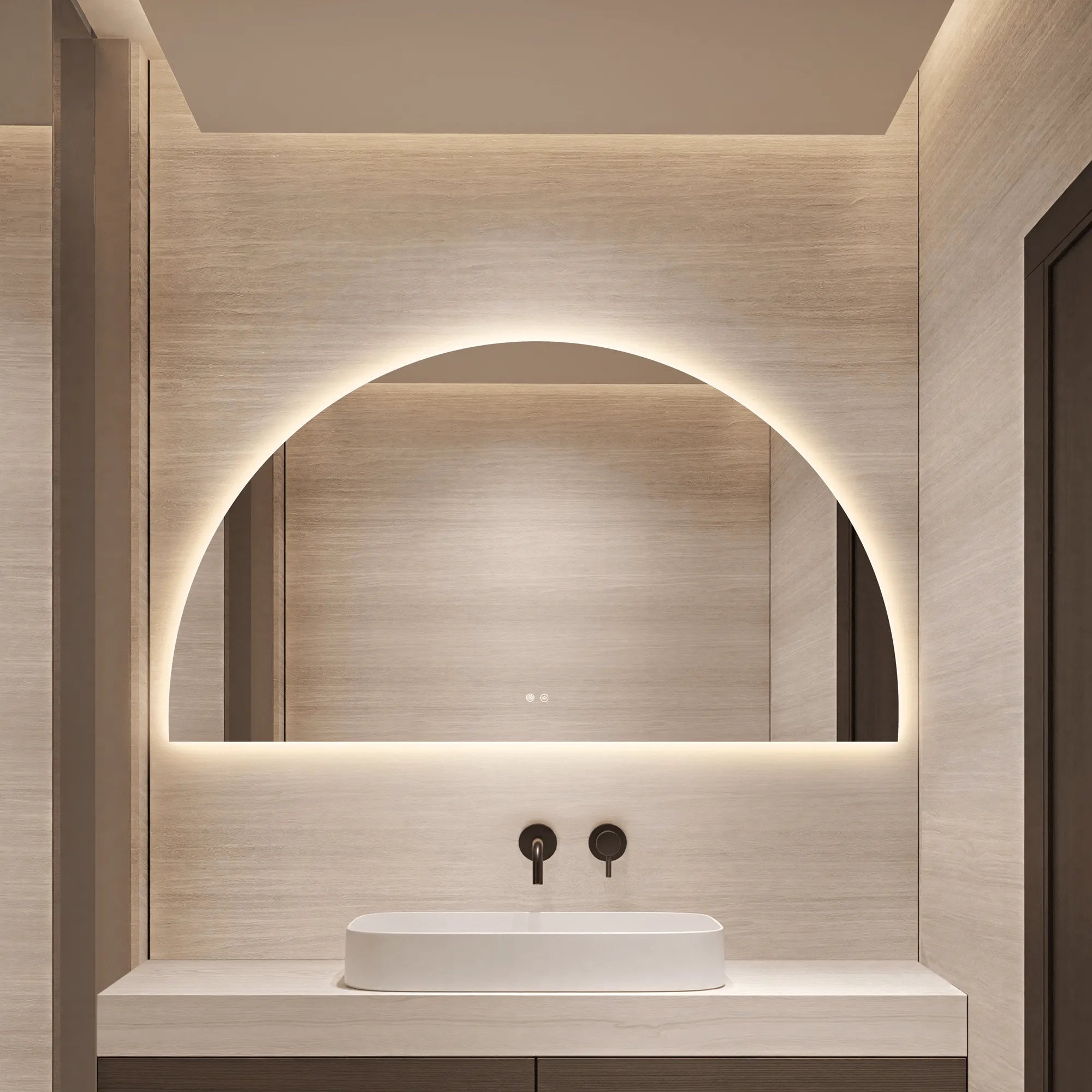 MELA - AERI 1800 LED Arch Mirror-Mirror-from our-MELA-supplier–available at Bathroom City Perth