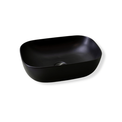 MELA BAYLEE matt black above counter vanity basin for modern bathroom installations – available at Bathroom City Perth