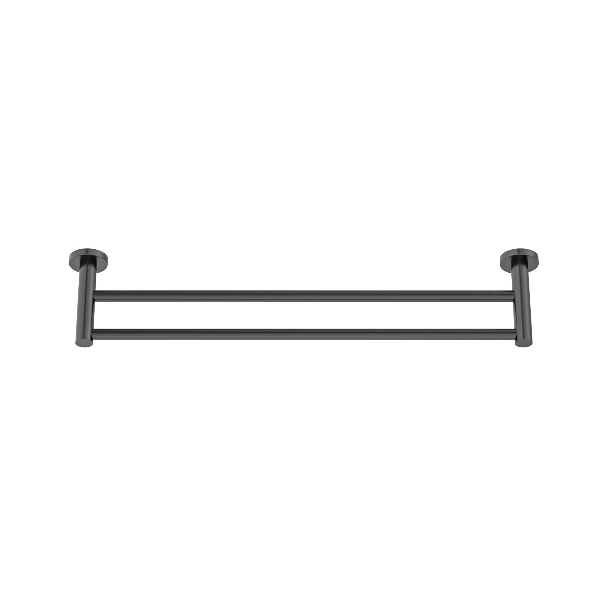 MELA - BRUNO 600 Double Towel Rail Gun MetalAccessories – available at Bathroom City Perth