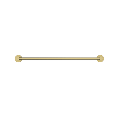 MELA - BRUNO 600 Single Towel Rail Brushed Brass Accessories – available at Bathroom City Perth