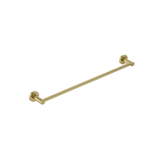MELA - BRUNO 600 Single Towel Rail Brushed BrassAccessories – available at Bathroom City Perth