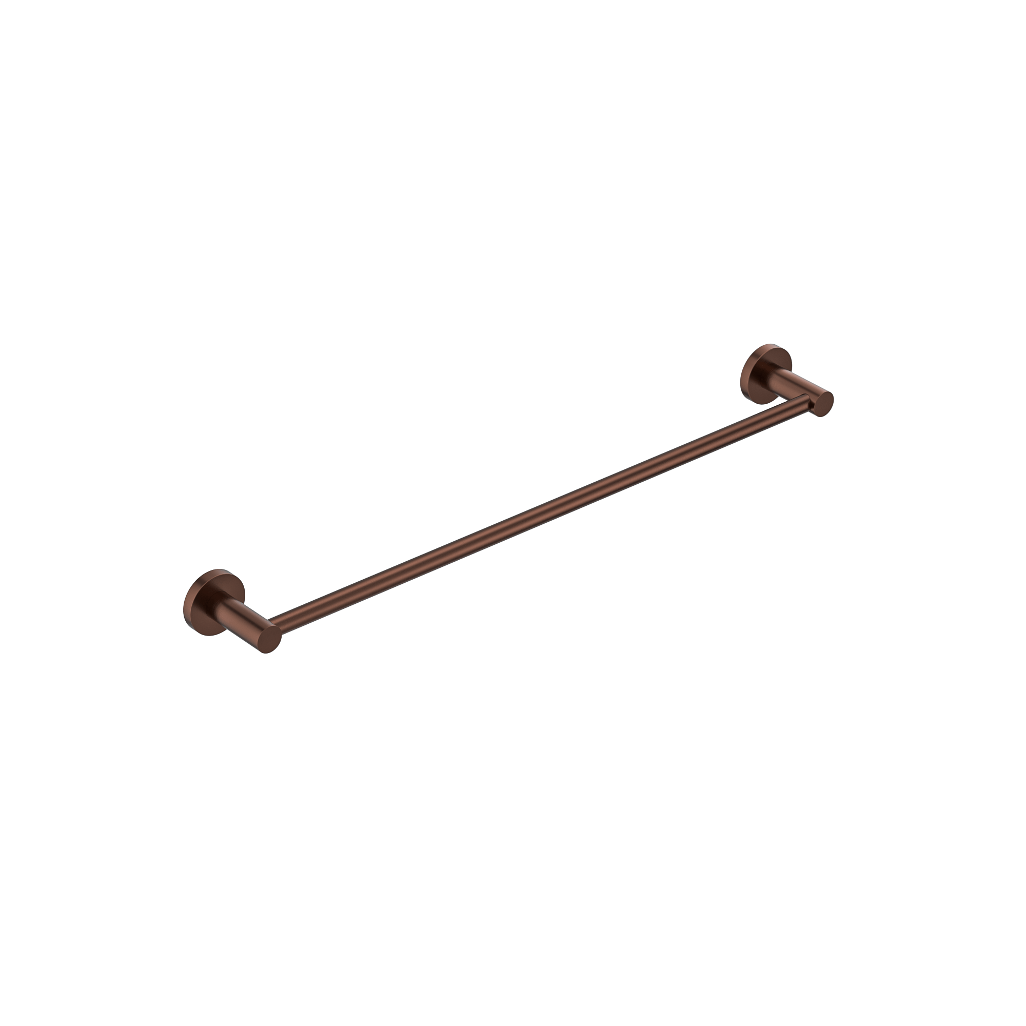MELA - BRUNO 600 Single Towel Rail Brushed CopperAccessories – available at Bathroom City Perth