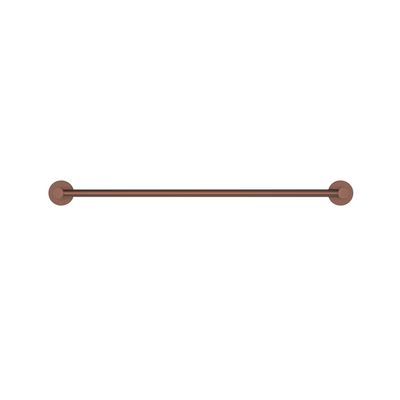 MELA - BRUNO 600 Single Towel Rail Brushed Copper Accessories – available at Bathroom City Perth