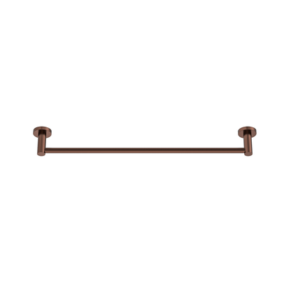 MELA - BRUNO 600 Single Towel Rail Brushed CopperAccessories – available at Bathroom City Perth