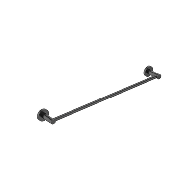 MELA - BRUNO 600 Single Towel Rail Gun Metal Accessories – available at Bathroom City Perth