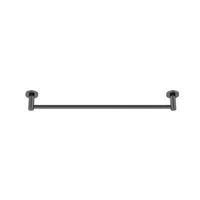 MELA - BRUNO 600 Single Towel Rail Gun Metal Accessories – available at Bathroom City Perth