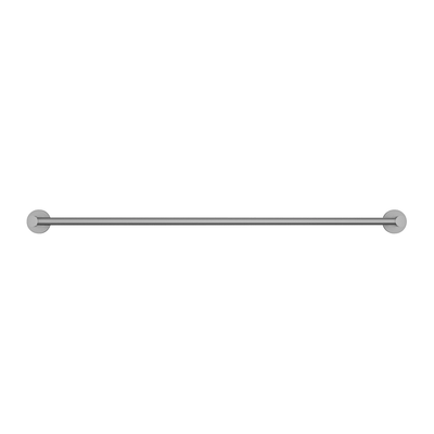 MELA - BRUNO 800 Double Towel Rail Brushed Nickel Accessories – available at Bathroom City Perth