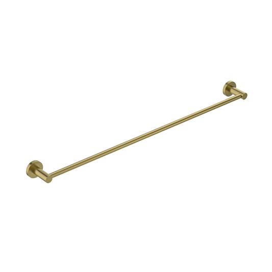 MELA - BRUNO 800 Single Towel Rail Brushed BrassAccessories – available at Bathroom City Perth