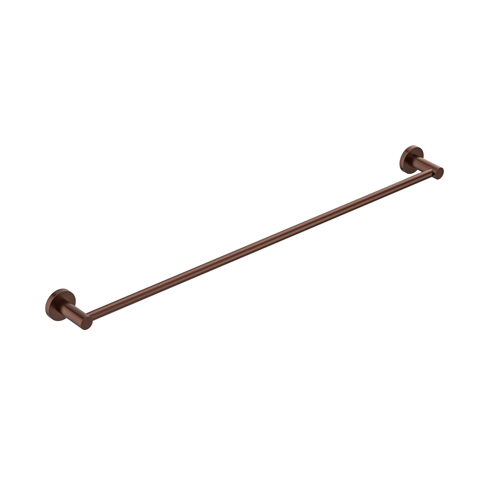 MELA - BRUNO 800 Single Towel Rail Brushed CopperAccessories – available at Bathroom City Perth